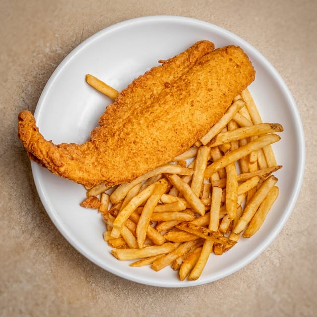 Fish And Shrimp Platter Special.
