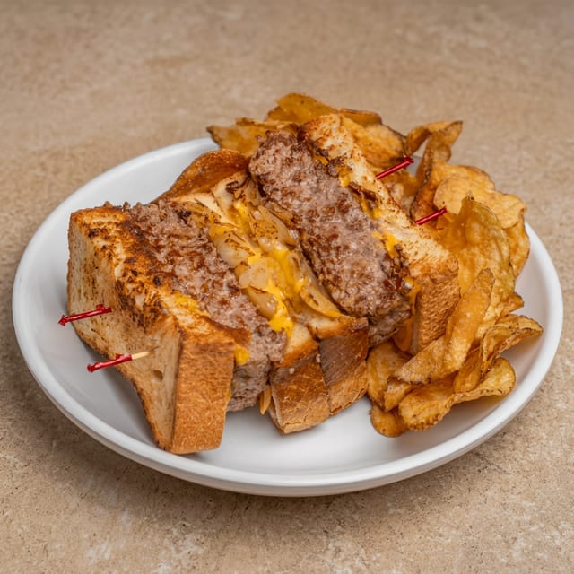 Sal's Patty Melt Burger.